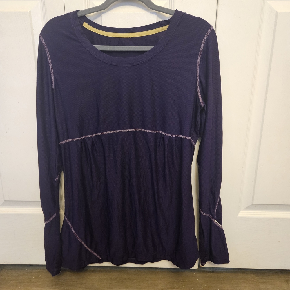 Athleta Dark Purple Long Sleeve Top